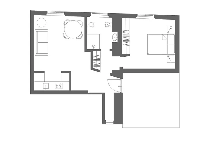 Appartamento con 1 camera da letto